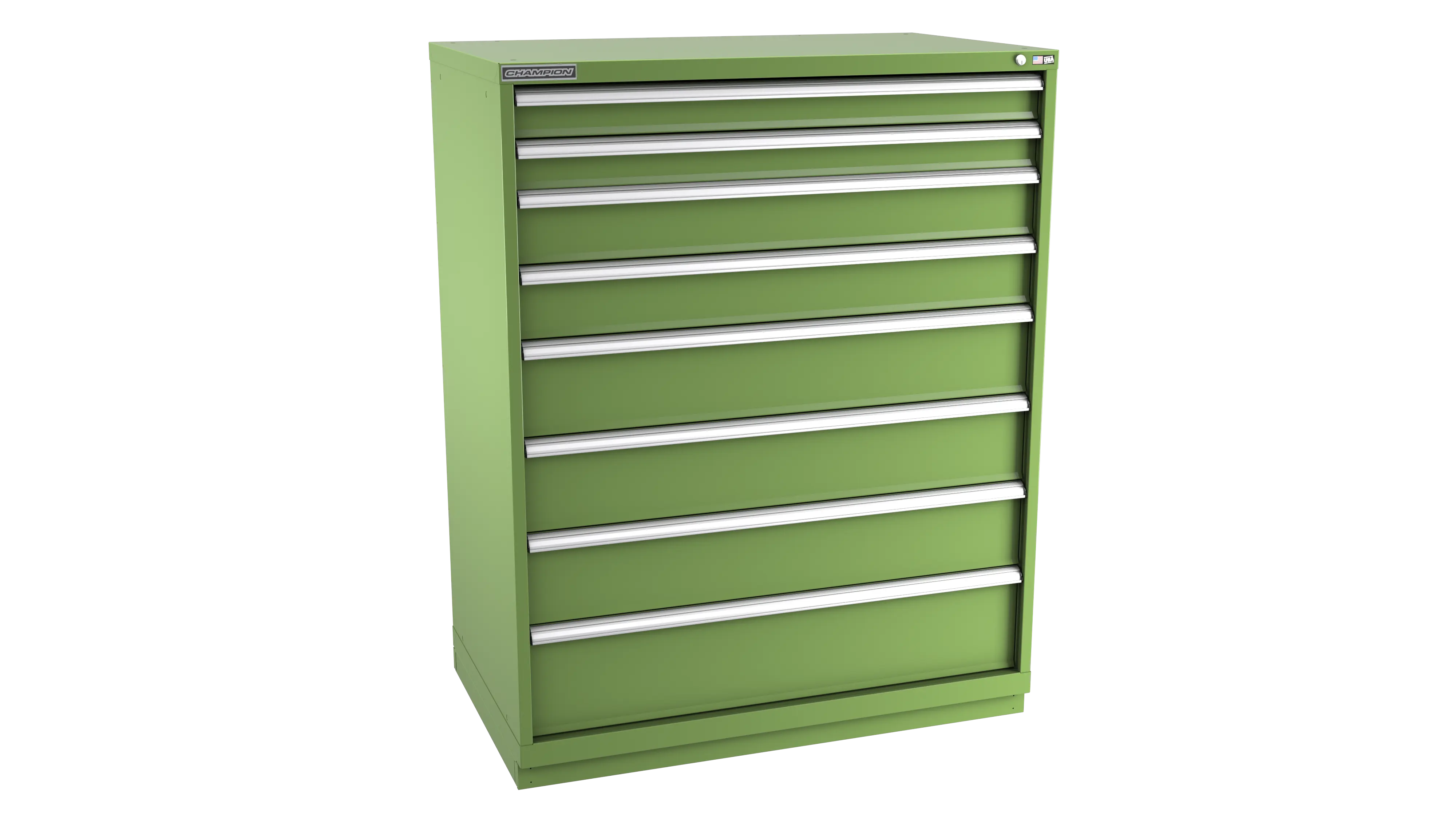 Champion Tool 8-Drawer Modular Cabinet, 47 W x 59-1/2 H x 22-1/2 D in - CM EWS2700-0801-ILC-FTB Champion Tool Storage