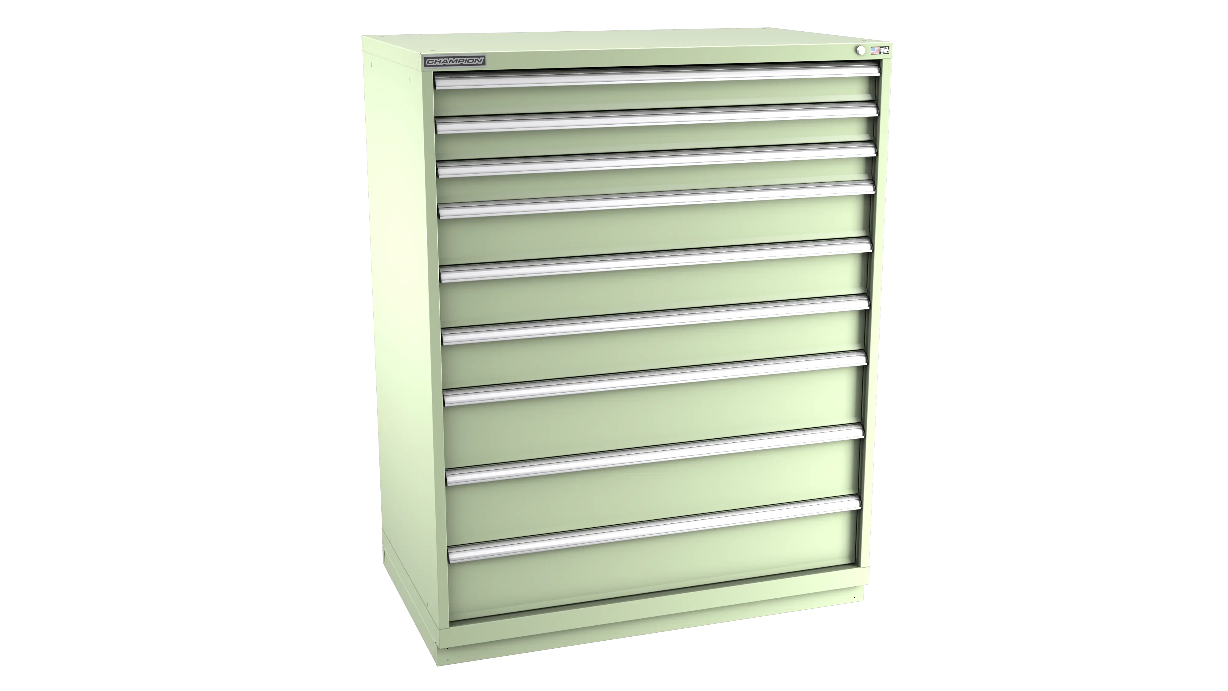 Champion Tool 9-Drawer Modular Cabinet, 47 W x 59-1/2 H x 22-1/2 D in - CM EWS2700-0901-ILC-FTB Champion Tool Storage