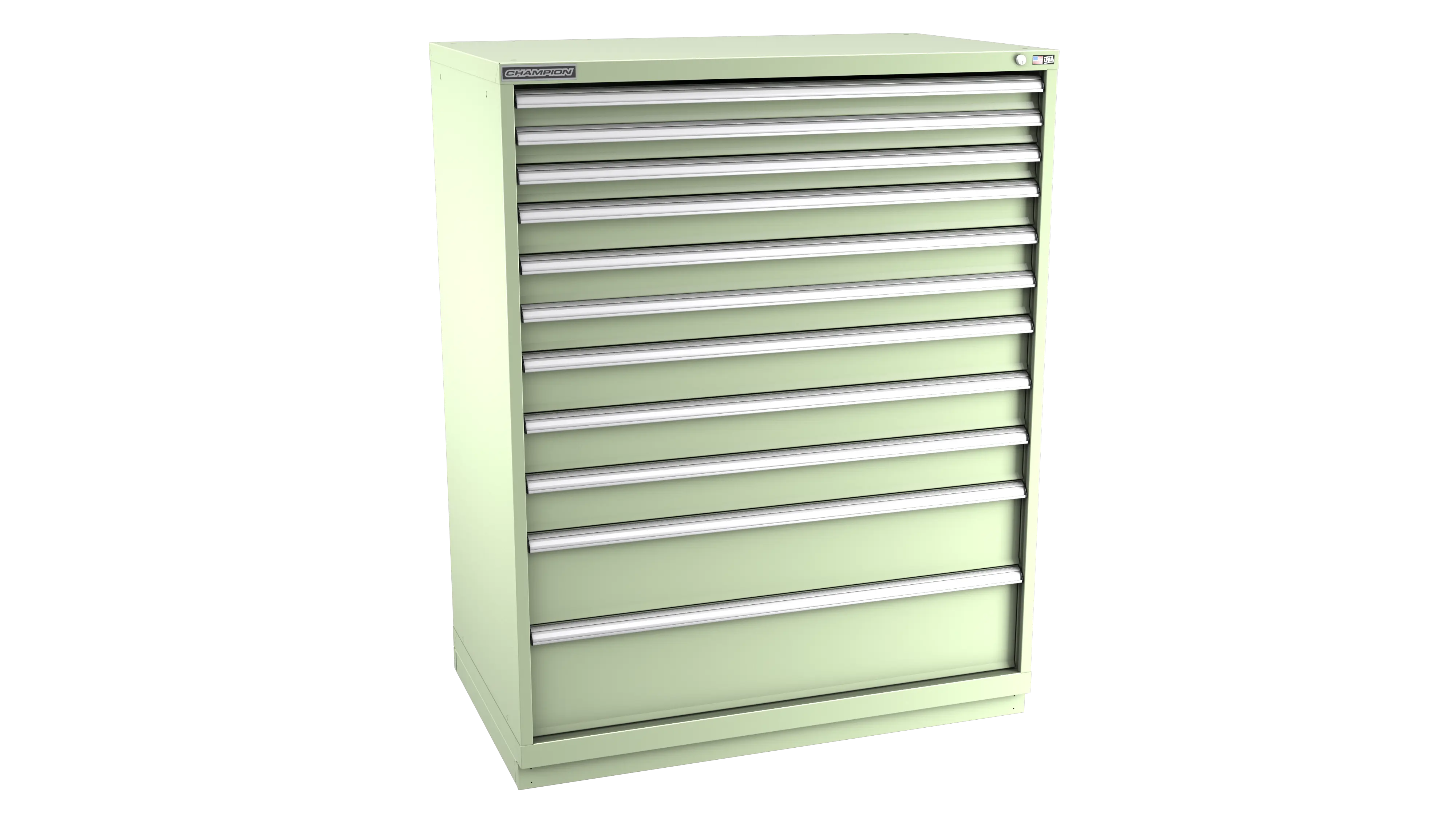 Champion Tool 11-Drawer Modular Cabinet, 47 W x 59-1/2 H x 22-1/2 D in - CM EWS2700-1101-ILC-FTB Champion Tool Storage