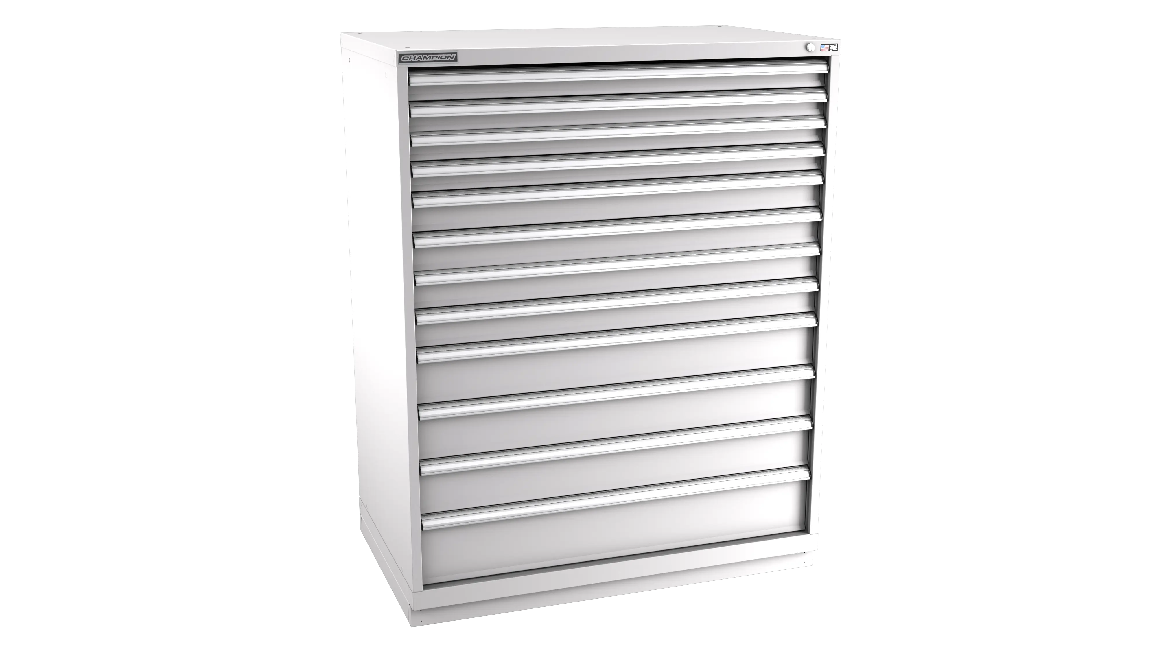 Champion Tool 12-Drawer Modular Cabinet, 47 W x 59-1/2 H x 22-1/2 D in - CM EWS2700-1201-ILC-FTB Champion Tool Storage