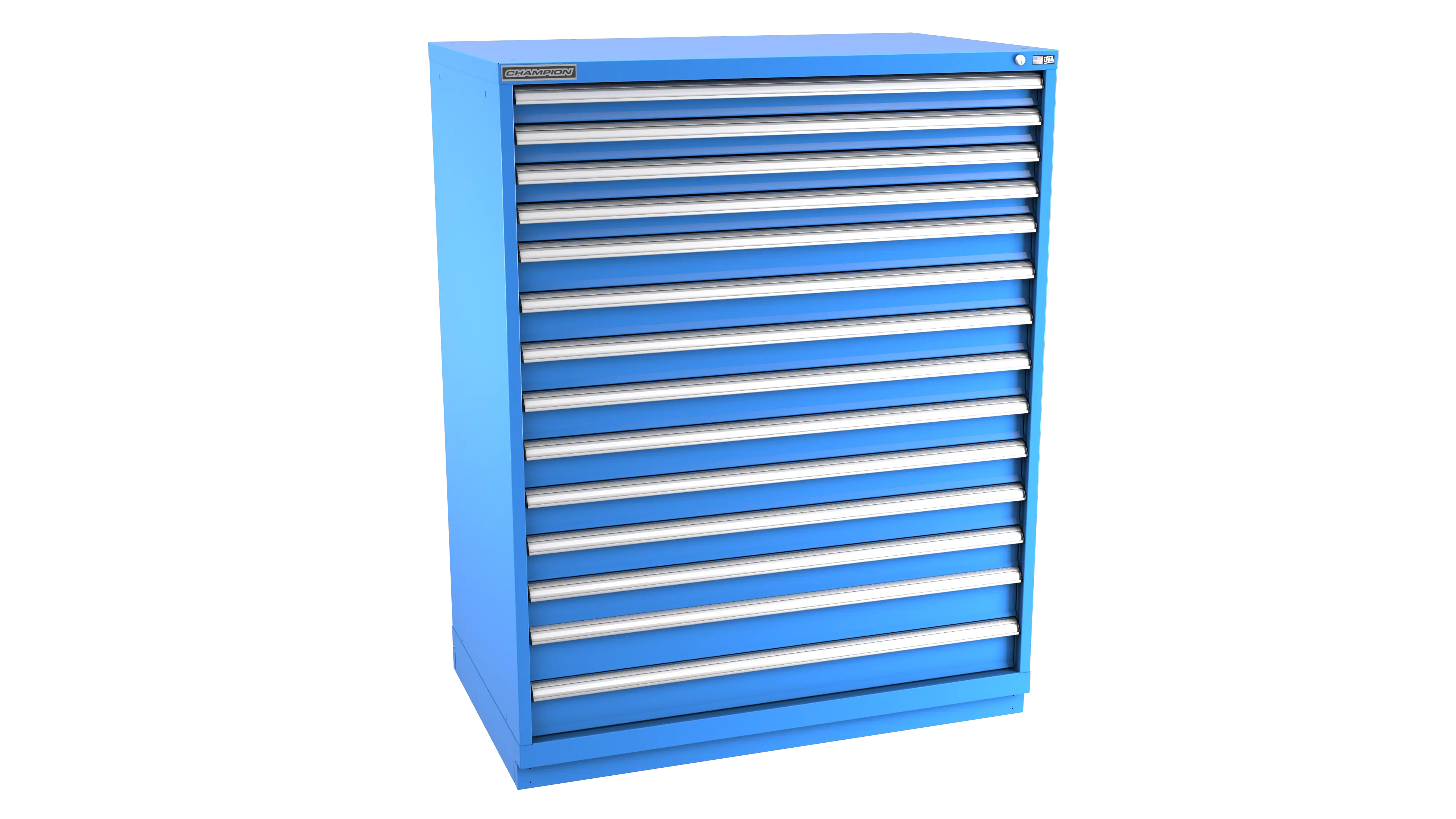 Champion Tool 14-Drawer Modular Cabinet, 47 W x 59-1/2 H x 22-1/2 D in - CM EWS2700-1401-ILC-FTB Champion Tool Storage