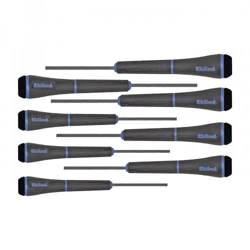 Eklind Set of 8 Hexagon Precision Screwdriver 0.71 - 4mm with Pouch - EK 92400 Screwdriver Set Eklind