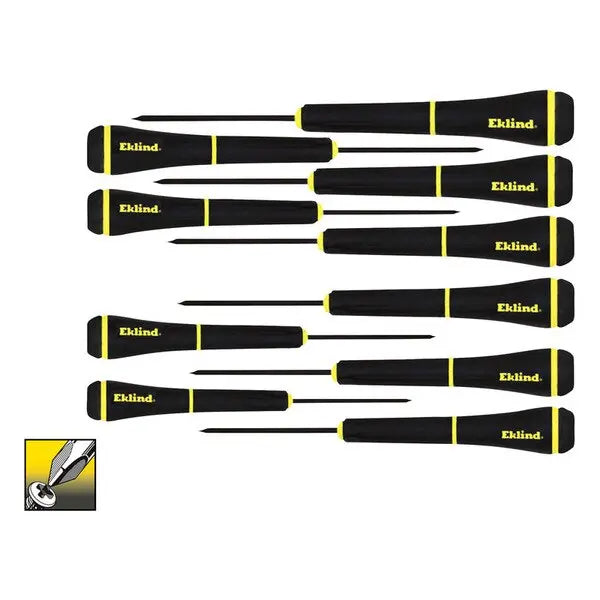 Eklind Set of 10 PSD Precision Screwdriver with Pouch - EK 92199 Precision Eklind