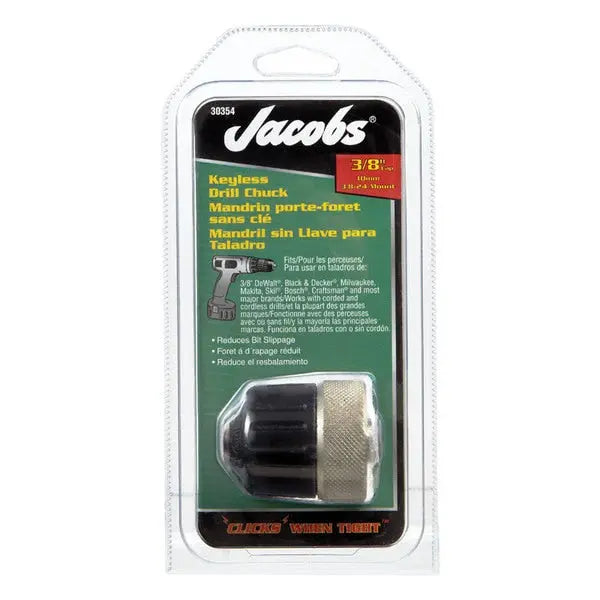 Jacobs Chuck Jacobs 500/700 Series Professional Keyless Drill Chuck, 3/8 in - GW 30354 Drill Chuck Jacobs Chuck