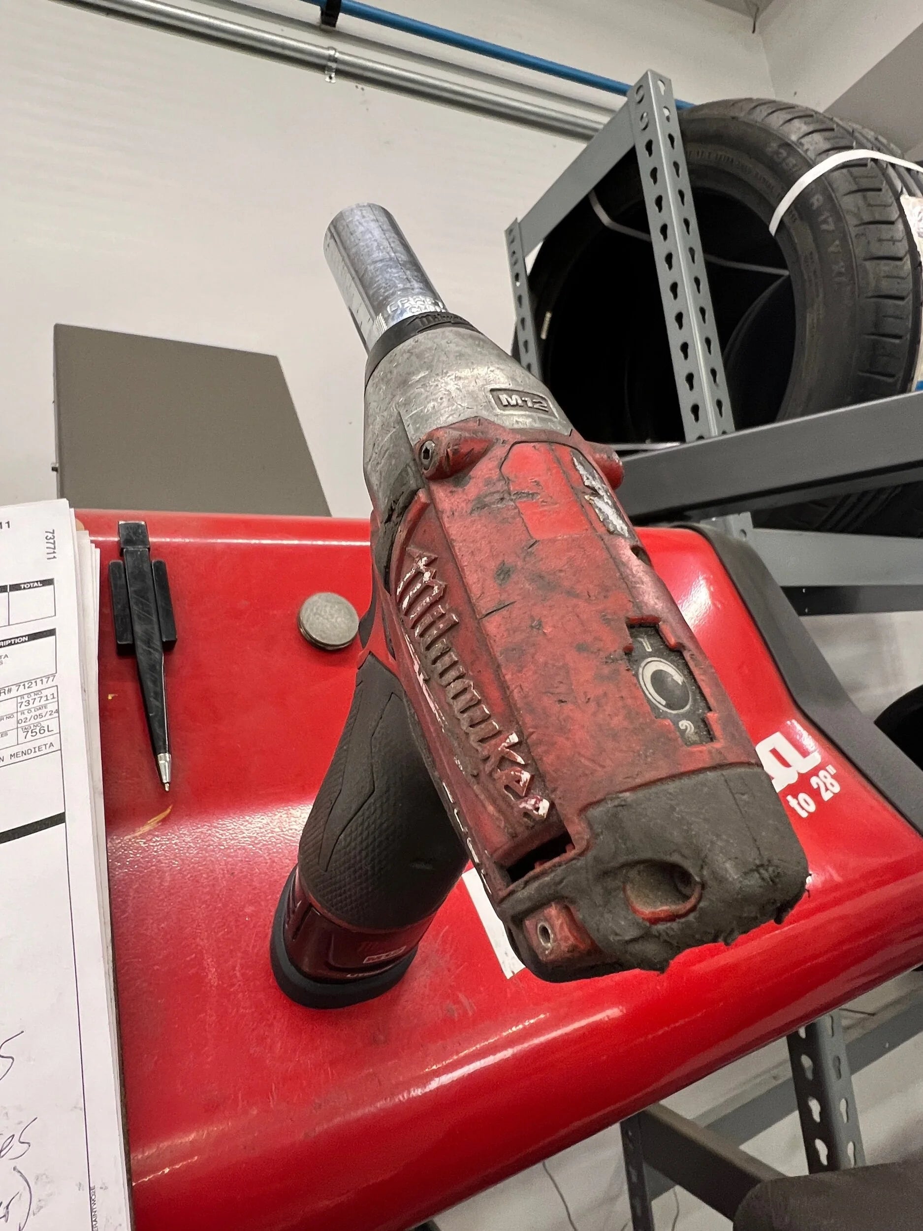 STS Auto Design Milwaukee M12 Tri-Lobe Magnetic Battery Cover - MW12TLBK