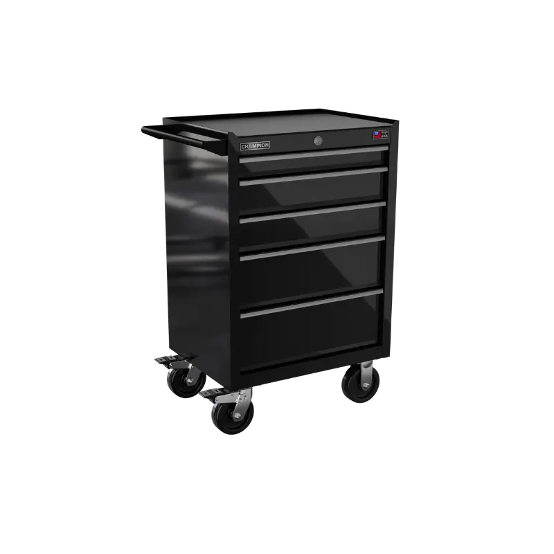 Champion Tool 5-Drawer FMPRO Roll Cabinet, 27 W x 43 H x 20 D in - CM FMP2705RC Champion Tool Storage