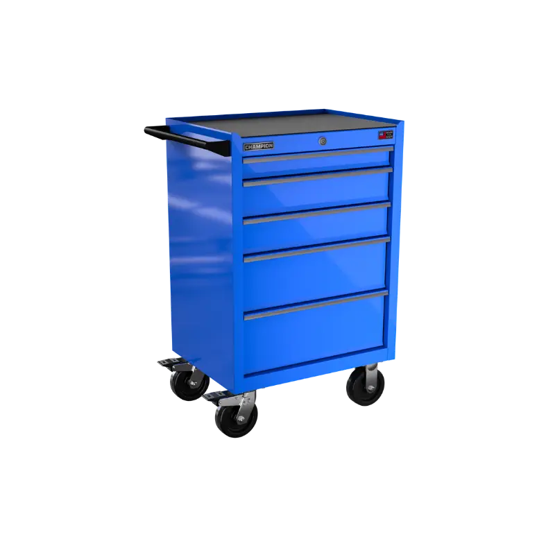 Champion Tool 5-Drawer FMPRO Roll Cabinet, 27 W x 43 H x 20 D in - CM FMP2705RC Champion Tool Storage