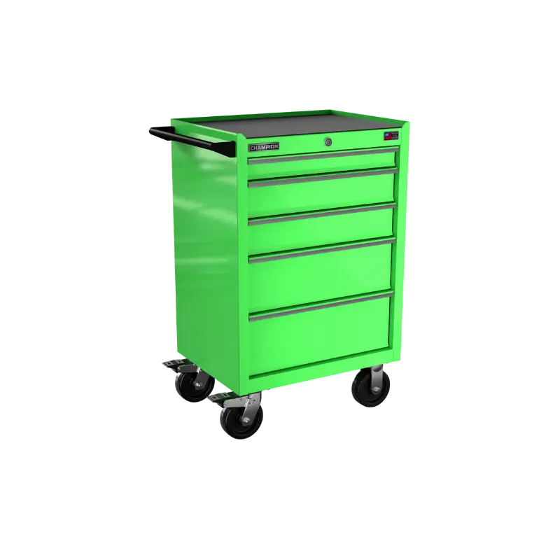 Champion Tool 5-Drawer FMPRO Roll Cabinet, 27 W x 43 H x 20 D in - CM FMP2705RC Champion Tool Storage