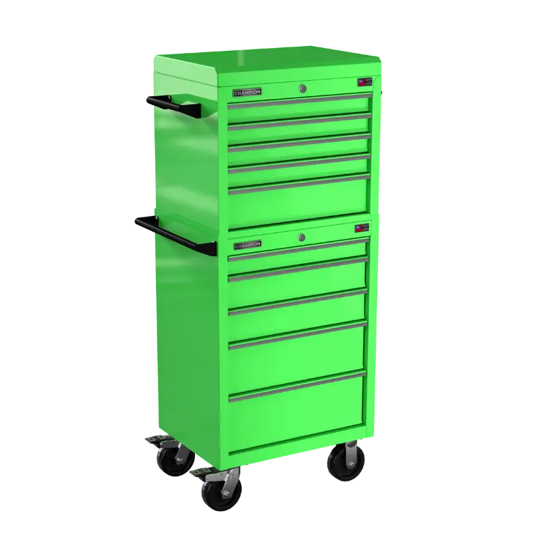 Champion Tool 10-Drawer FMPRO Combo Roll Cabinet, 27 W x 66 H x 20 D in - CM FMP2710RC Champion Tool Storage
