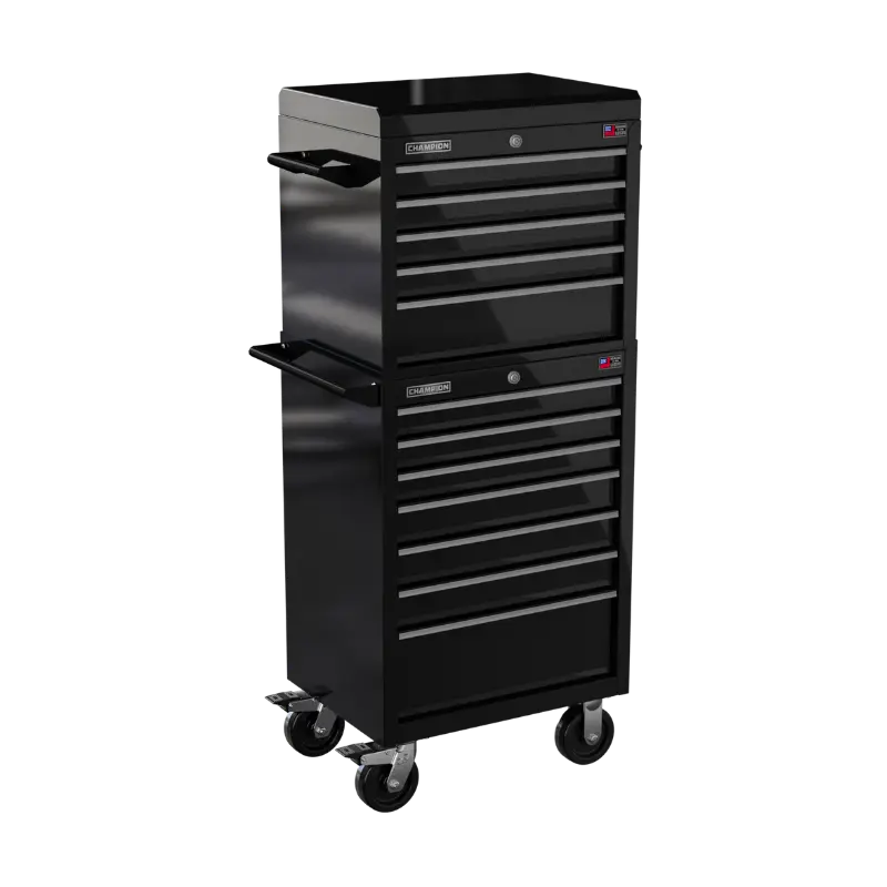 Champion Tool 12-Drawer FMPRO Combo Roll Cabinet, 27 W x 66 H x 20 D in - CM FMP2712RC Champion Tool Storage