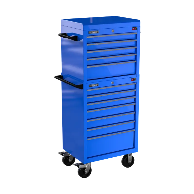 Champion Tool 12-Drawer FMPRO Combo Roll Cabinet, 27 W x 66 H x 20 D in - CM FMP2712RC Champion Tool Storage