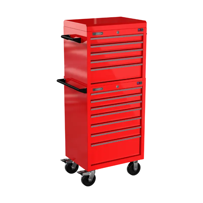 Champion Tool 12-Drawer FMPRO Combo Roll Cabinet, 27 W x 66 H x 20 D in - CM FMP2712RC Champion Tool Storage
