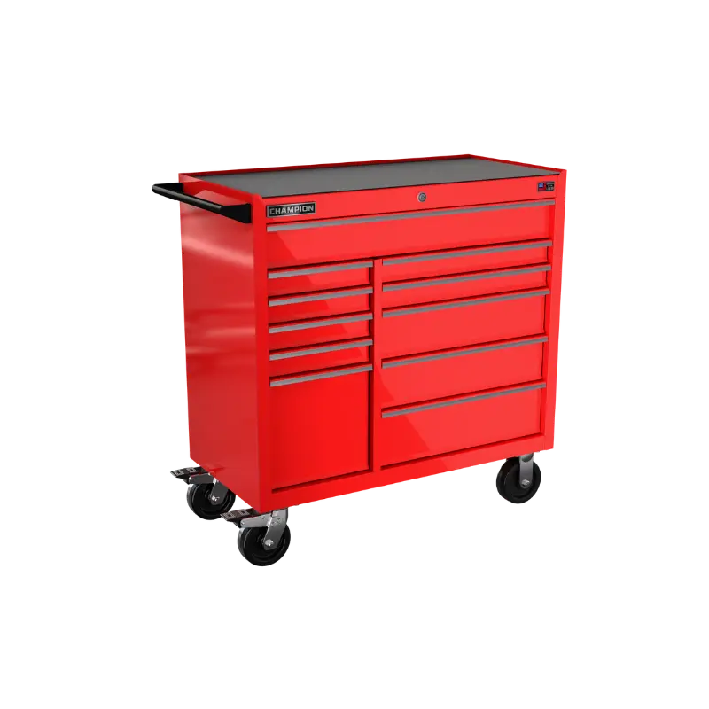 Champion Tool 11-Drawer FMPRO Roll Cabinet, 41 W x 43 H x 20 D in - CM FMP4111RC Champion Tool Storage