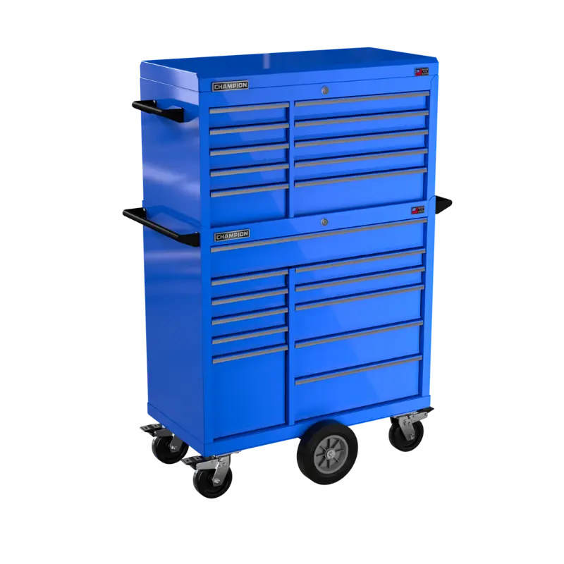 Champion Tool 21-Drawer FMPRO Combo Maintenance Cart, 41 W x 68 H x 20 D in - CM FMP4121MC Champion Tool Storage