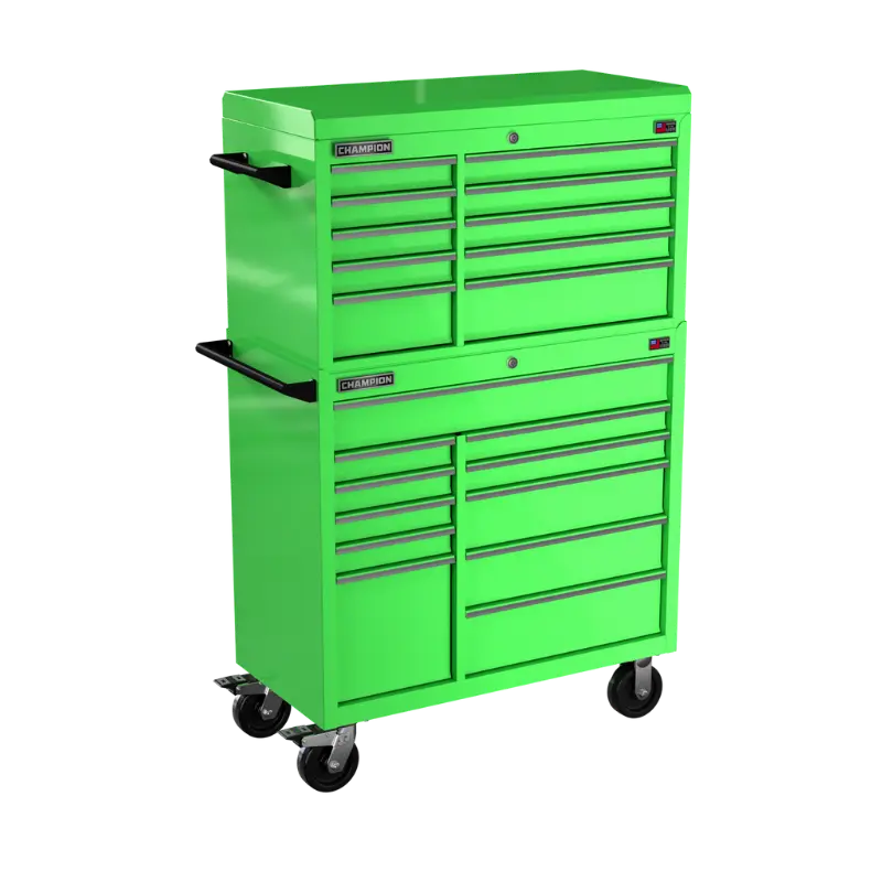 Champion Tool 21-Drawer FMPRO Combo Roll Cart, 41 W x 66 H x 20 D in - CM FMP4121RC Champion Tool Storage