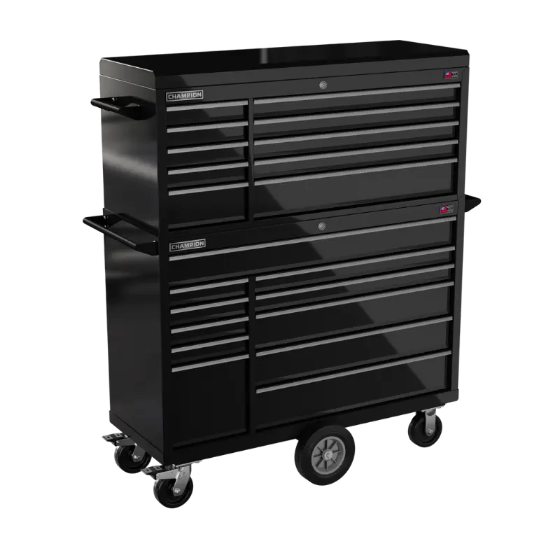 Champion Tool 21-Drawer FMPRO Combo Maintenance Cart, 54 W x 68 H x 20 D in - CM FMP5421MC Champion Tool Storage
