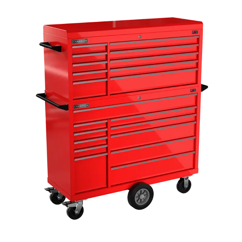 Champion Tool 21-Drawer FMPRO Combo Maintenance Cart, 54 W x 68 H x 20 D in - CM FMP5421MC Champion Tool Storage