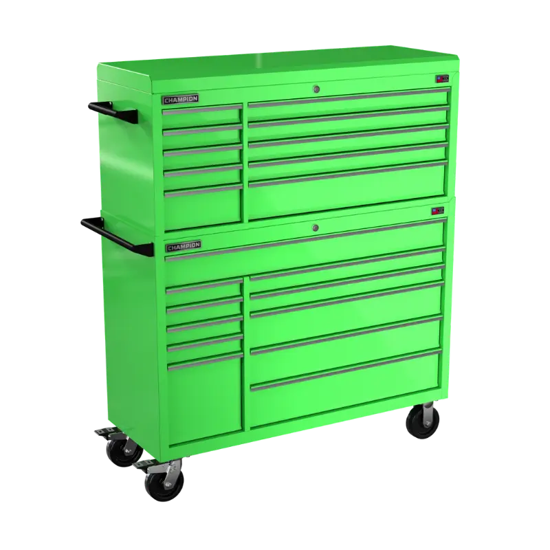 Champion Tool 21-Drawer FMPRO Combo Roll Cabinet, 54 W x 66 H x 20 D in - CM FMP5421RC Champion Tool Storage