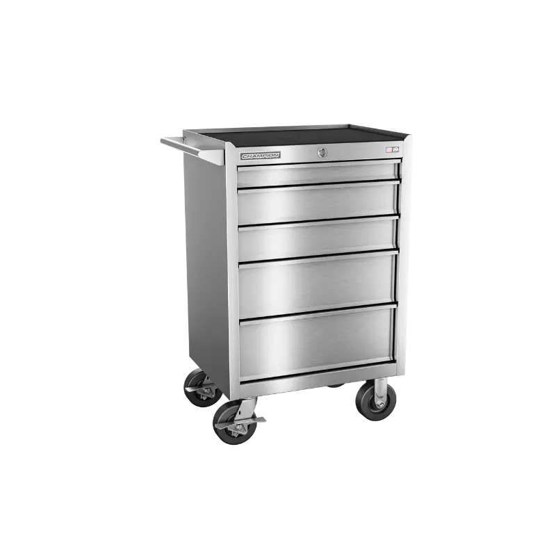 Champion Tool 5-Drawer FMPRO SST Roll Cabinet, 27 W x 43 H x 20 D in - CM FMPS2705RC Champion Tool Storage