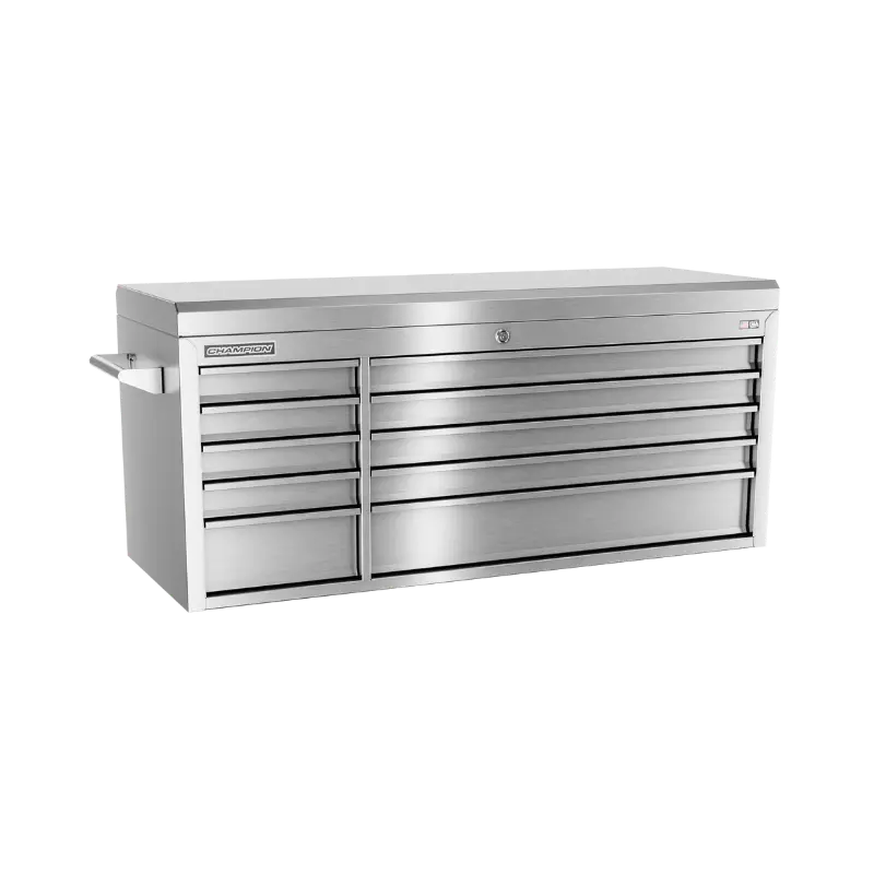 Champion Tool 10-Drawer FMPRO SST Top Chest, 54 W x 23 H x 20 D in - CM FMPS5410TC Champion Tool Storage