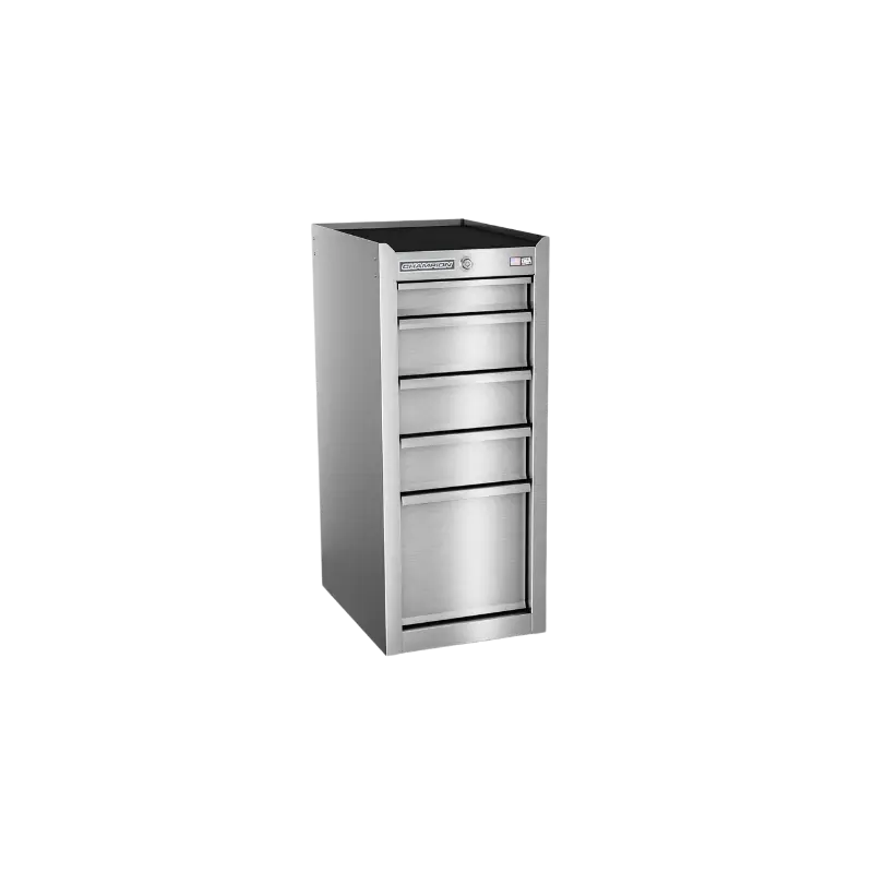 Champion Tool 5-Drawer FMPRO Plus SST Side Locker Cabinet, 15 W x 35 H x 20 D in - CM FMPSA1505SL Champion Tool Storage