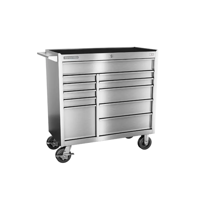 Champion Tool 11-Drawer FMPRO Plus SST Roll Cabinet, 41 W x 43 H x 20 D in - CM FMPSA4111RC Champion Tool Storage