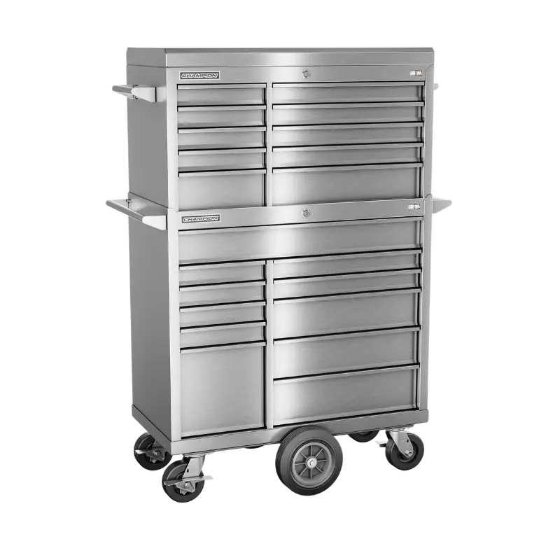 Champion Tool 21-Drawer FMPRO Plus SST Combo Maintenance Cart, 41 W x 68 H x 20 D in - CM FMPSA4121MC Champion Tool Storage