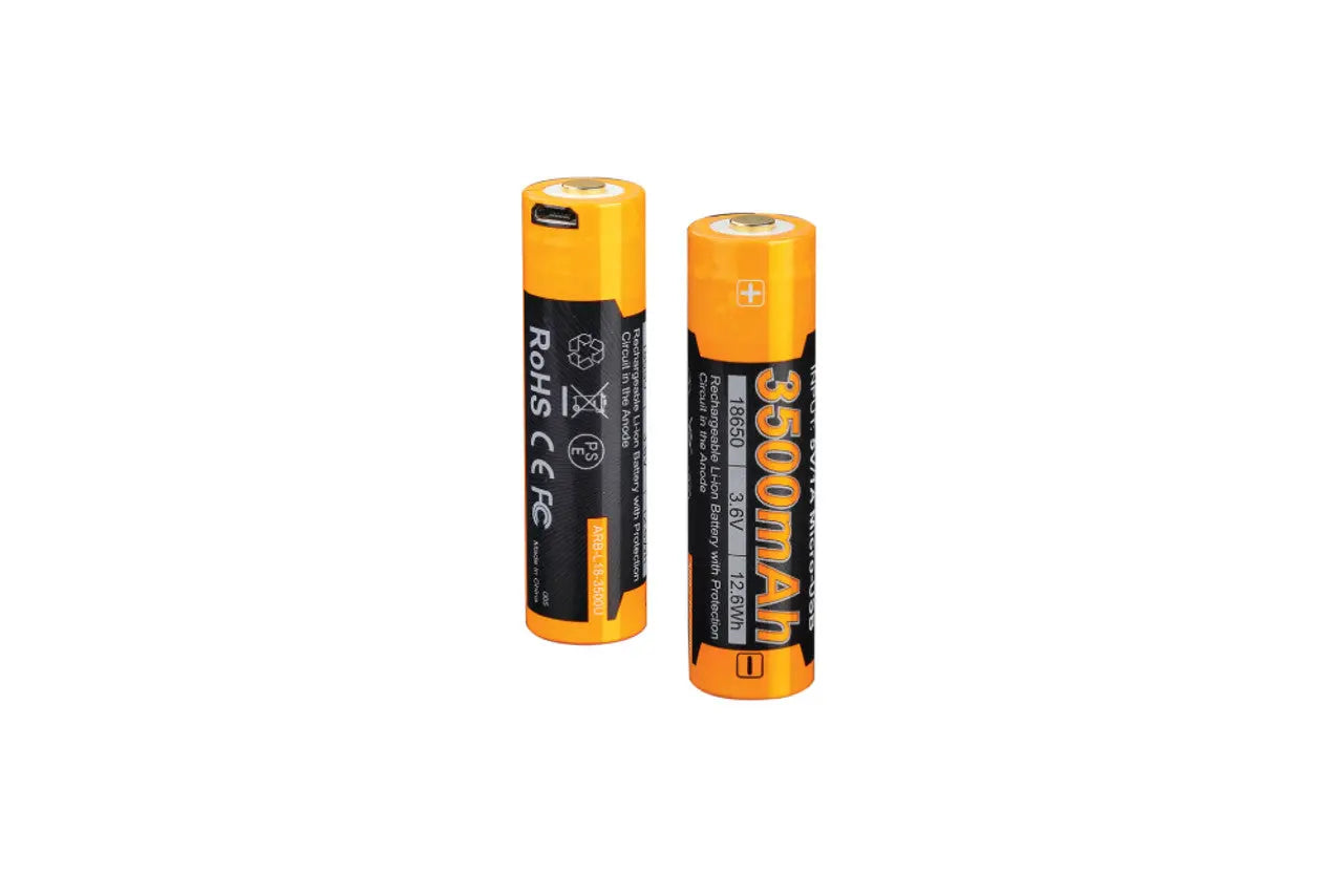 Fenix 18650 USB Rechargeable Battery, 3500mAh - F FX-ARBL183500U Fenix