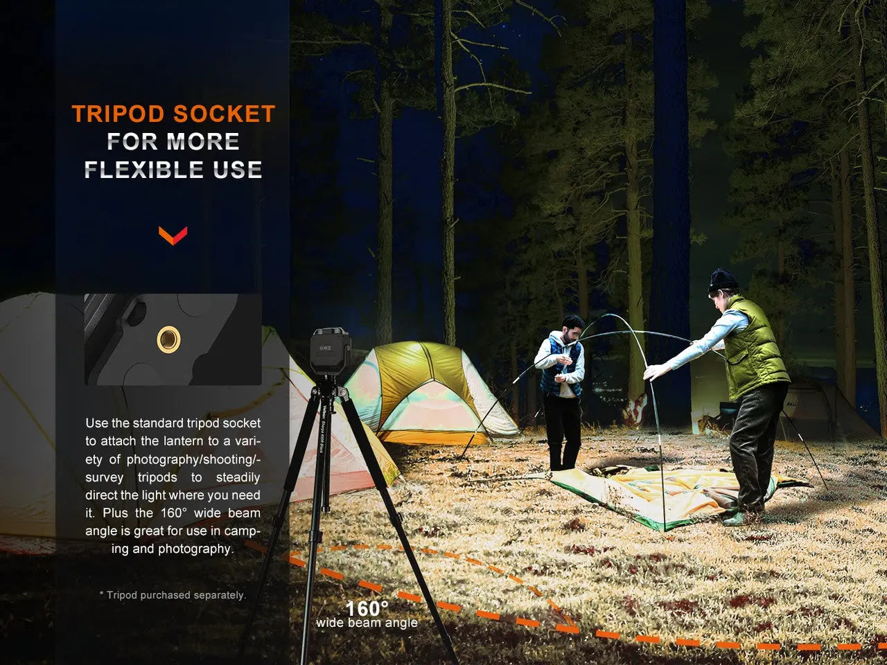 Fenix 2000 Lumen Rechargeable Lantern - F FX-CL28R Fenix
