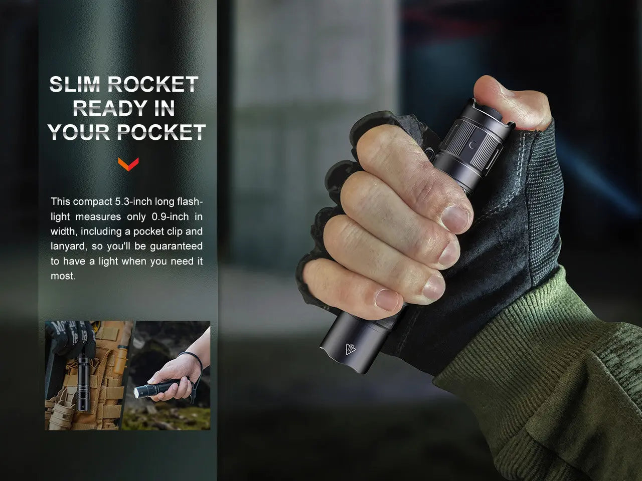 Fenix 1700 Lumen Compact Tactical Rechargeable Flashlight - F FX-PD35R Fenix