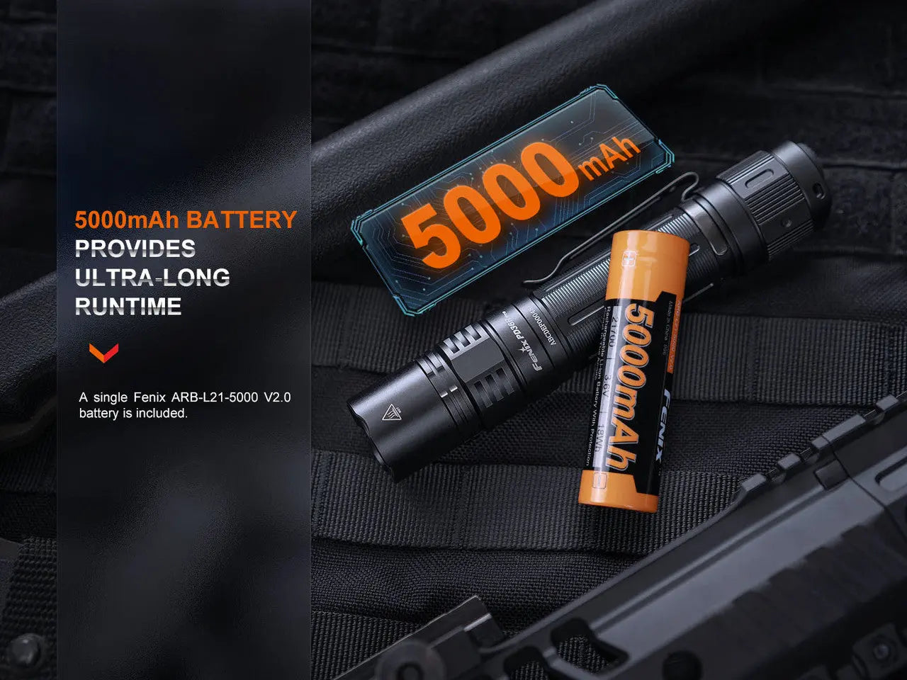 Fenix 2800 Lumen Rechargeable Flashlight - F FX-PD36R-PRO Fenix