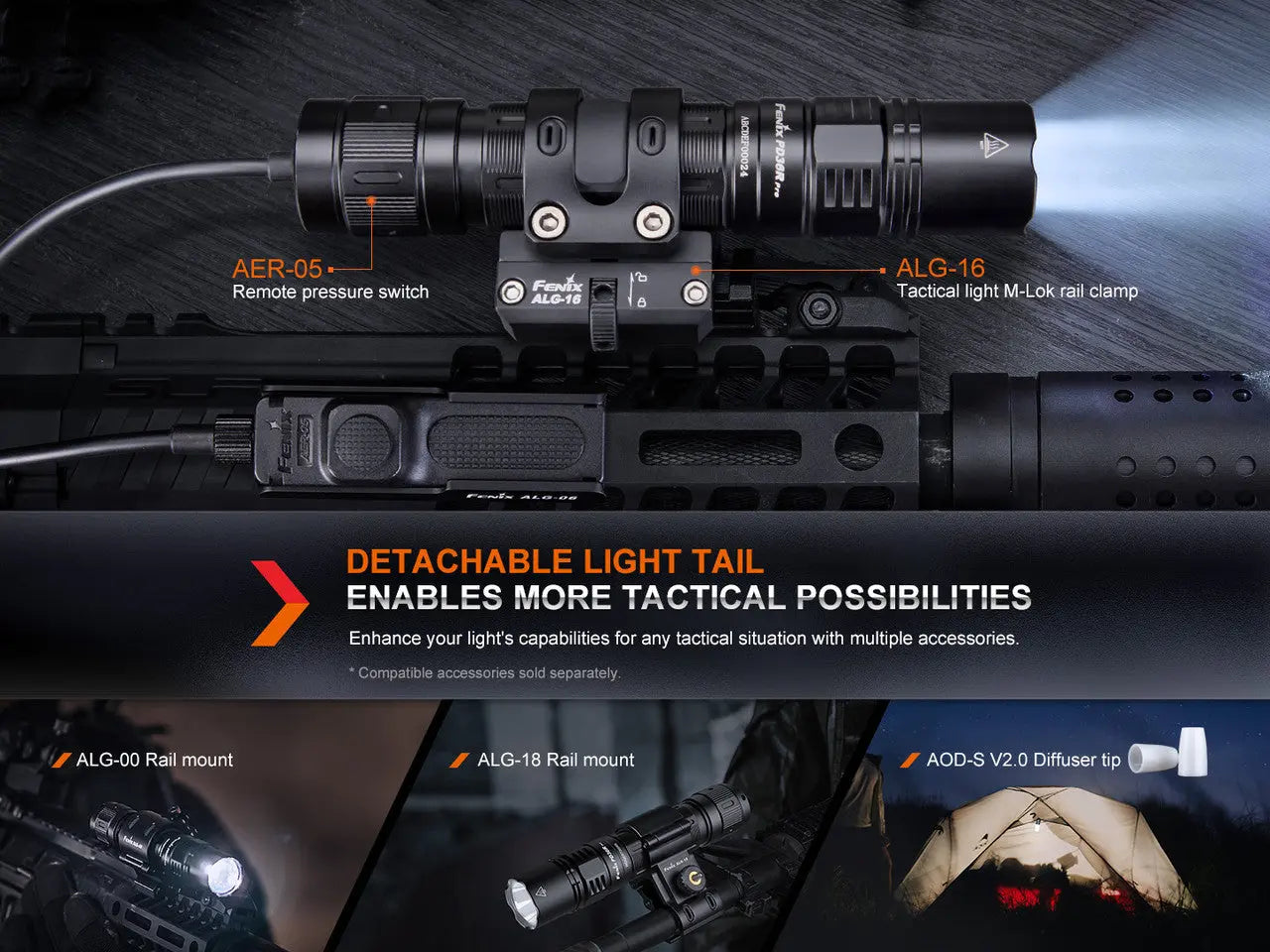 Fenix 2800 Lumen Rechargeable Flashlight - F FX-PD36R-PRO Fenix