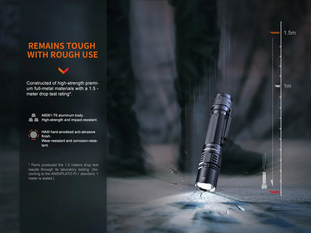 Fenix 2800 Lumen Rechargeable Flashlight - F FX-PD36R-PRO Fenix