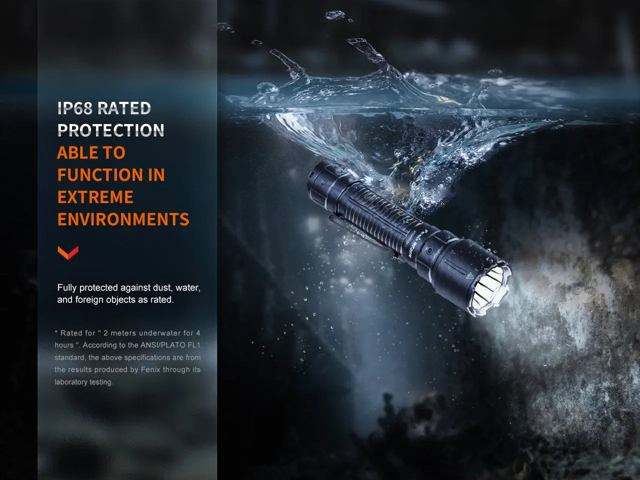 Fenix 3000 Lumen Cradle Charging Duty Flashlight - F FX-WF26R Fenix
