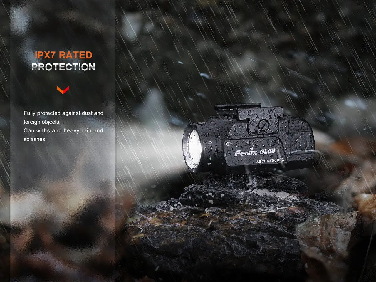 Fenix 600 Lumen Tactical Pocket Pistol Light for Hand Gun - F FX-GL06-365 Fenix