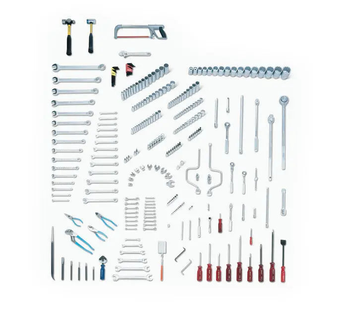 Wright Tool 278 Piece Mega Fractional/Metric Master Tool Set 1/4, 3/8, 1/2, 3/4 in Drives - WT 113 Master Tool Set Wright Tool