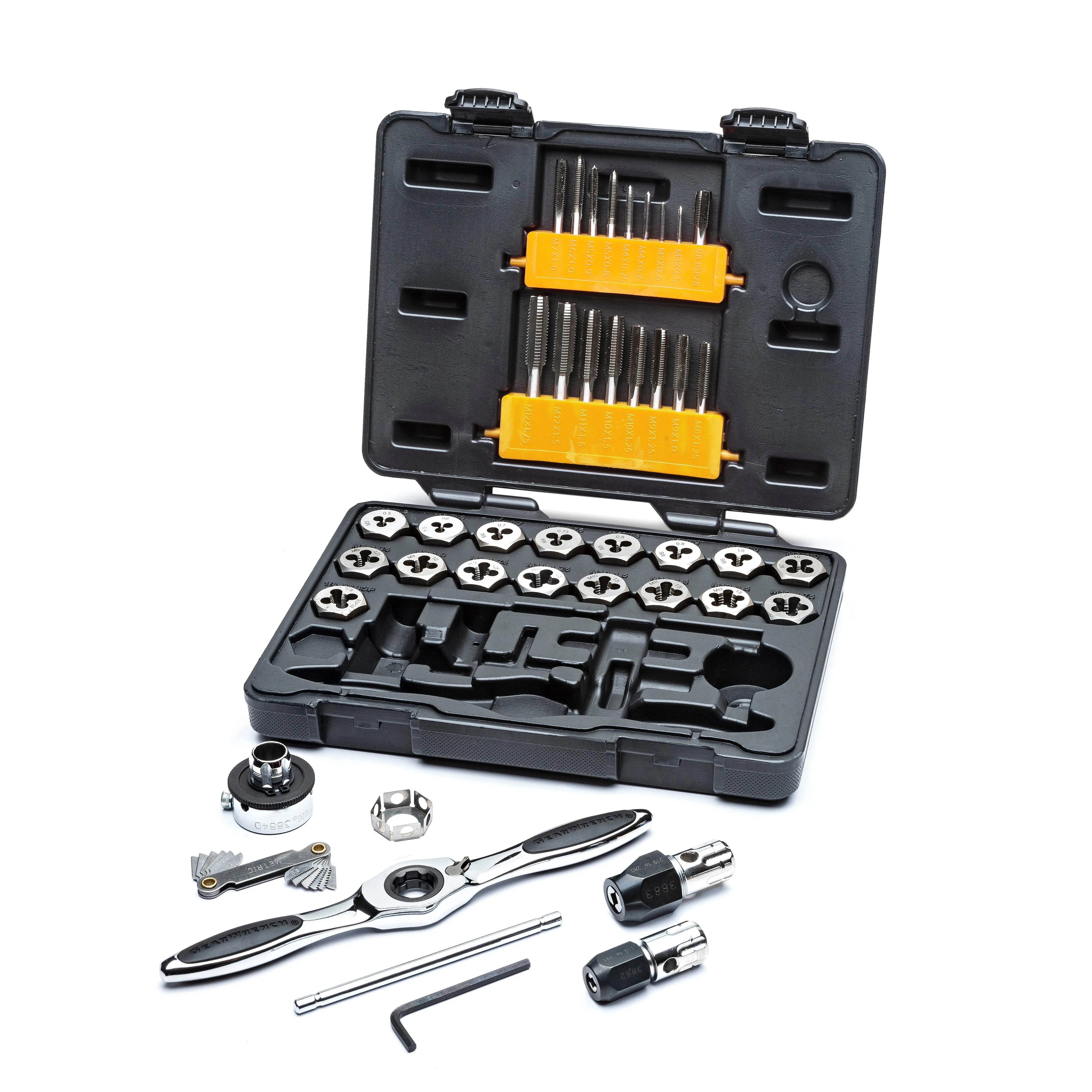 GEARWRENCH 42 Pc. Metric Ratcheting Tap and Die Tool Set 3886 GEARWRENCH