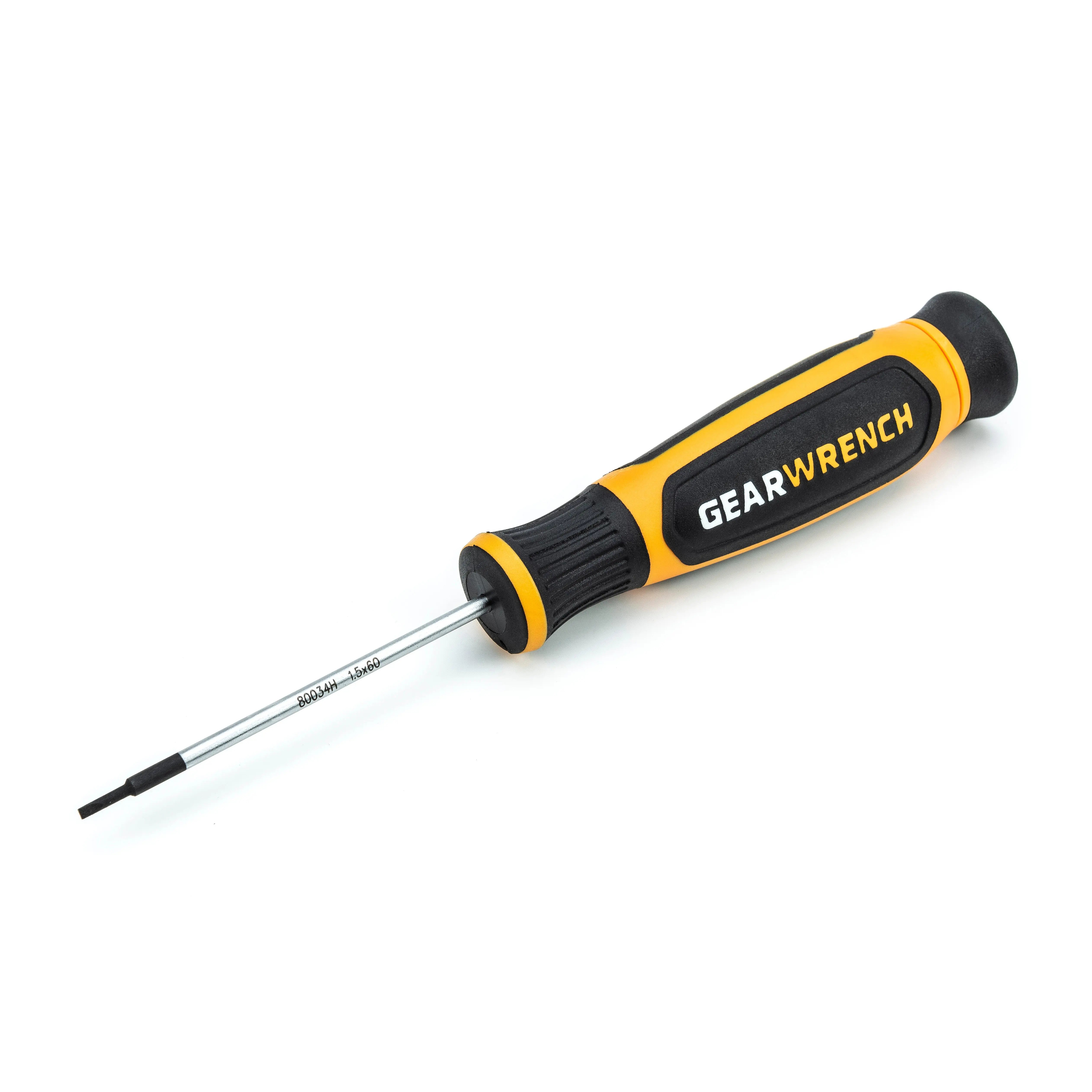 GEARWRENCH Dual Material Slotted Mini Screwdriver 1.5mm x 60mm 80034H GEARWRENCH