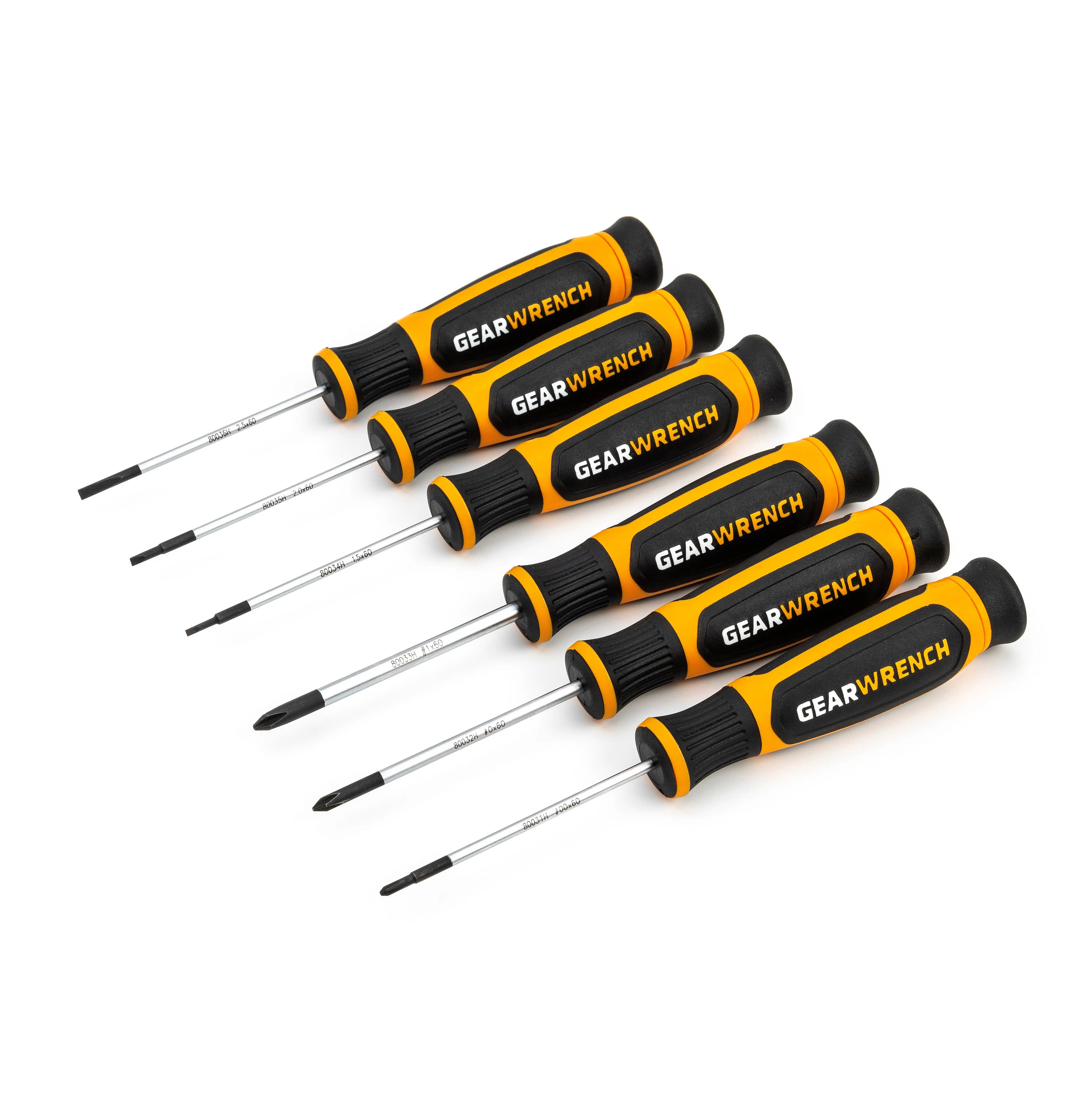 GEARWRENCH 6 Pc. Mini Dual Material Screwdriver Set 80055H GEARWRENCH