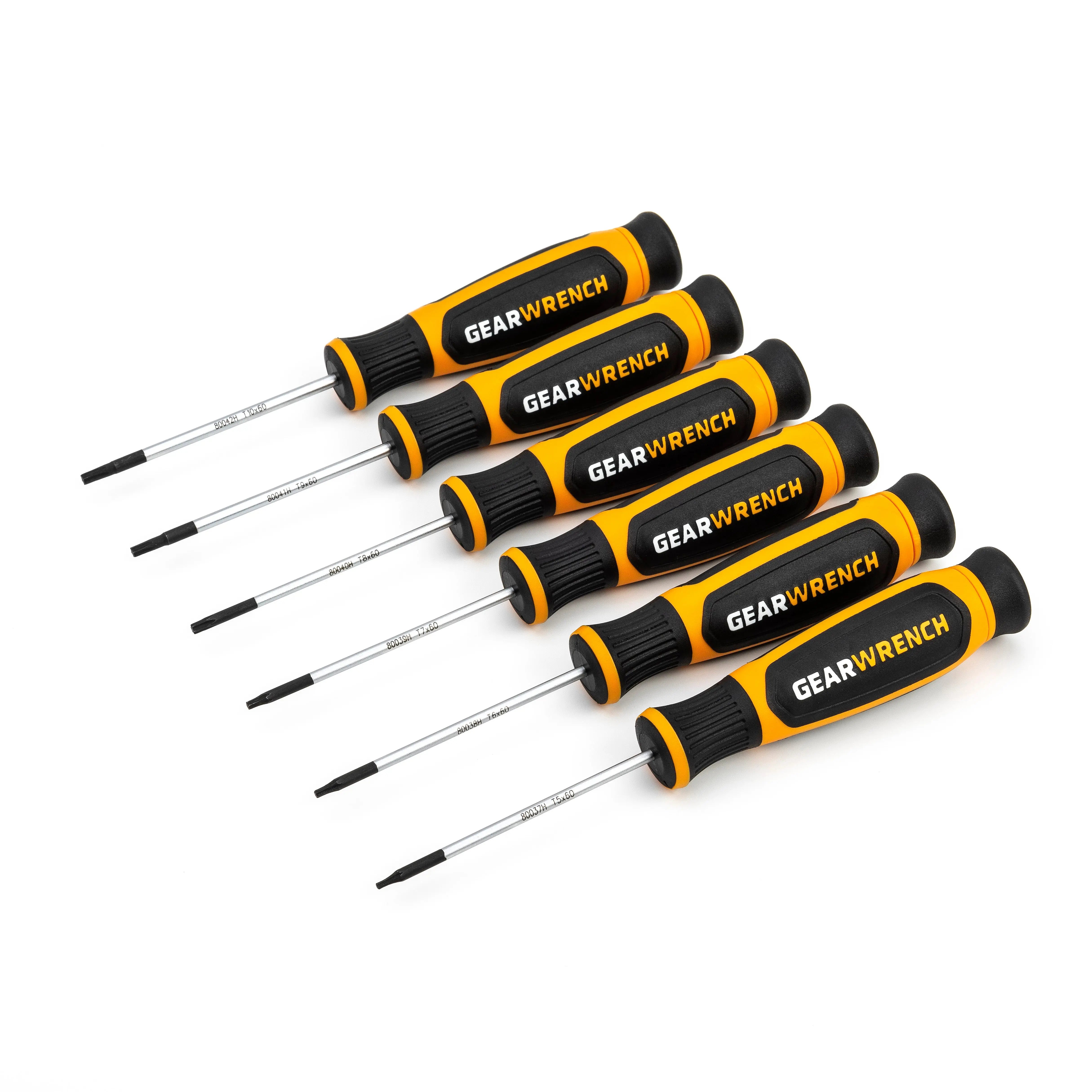 GEARWRENCH 6 Pc. Torx Mini Dual Material Screwdriver Set 80056H GEARWRENCH
