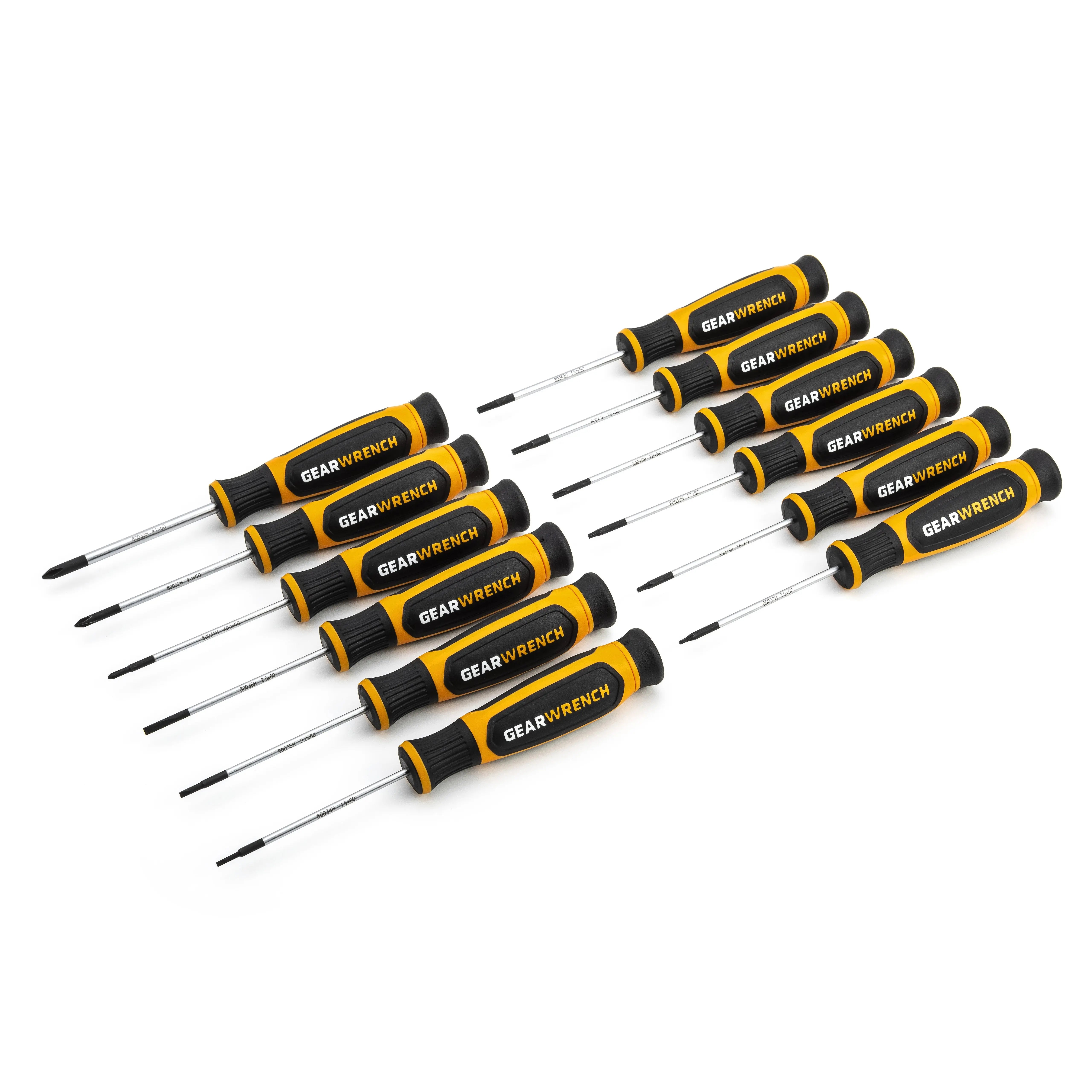 GEARWRENCH 12 Pc. Mini Dual Material Screwdriver Set 80057H GEARWRENCH