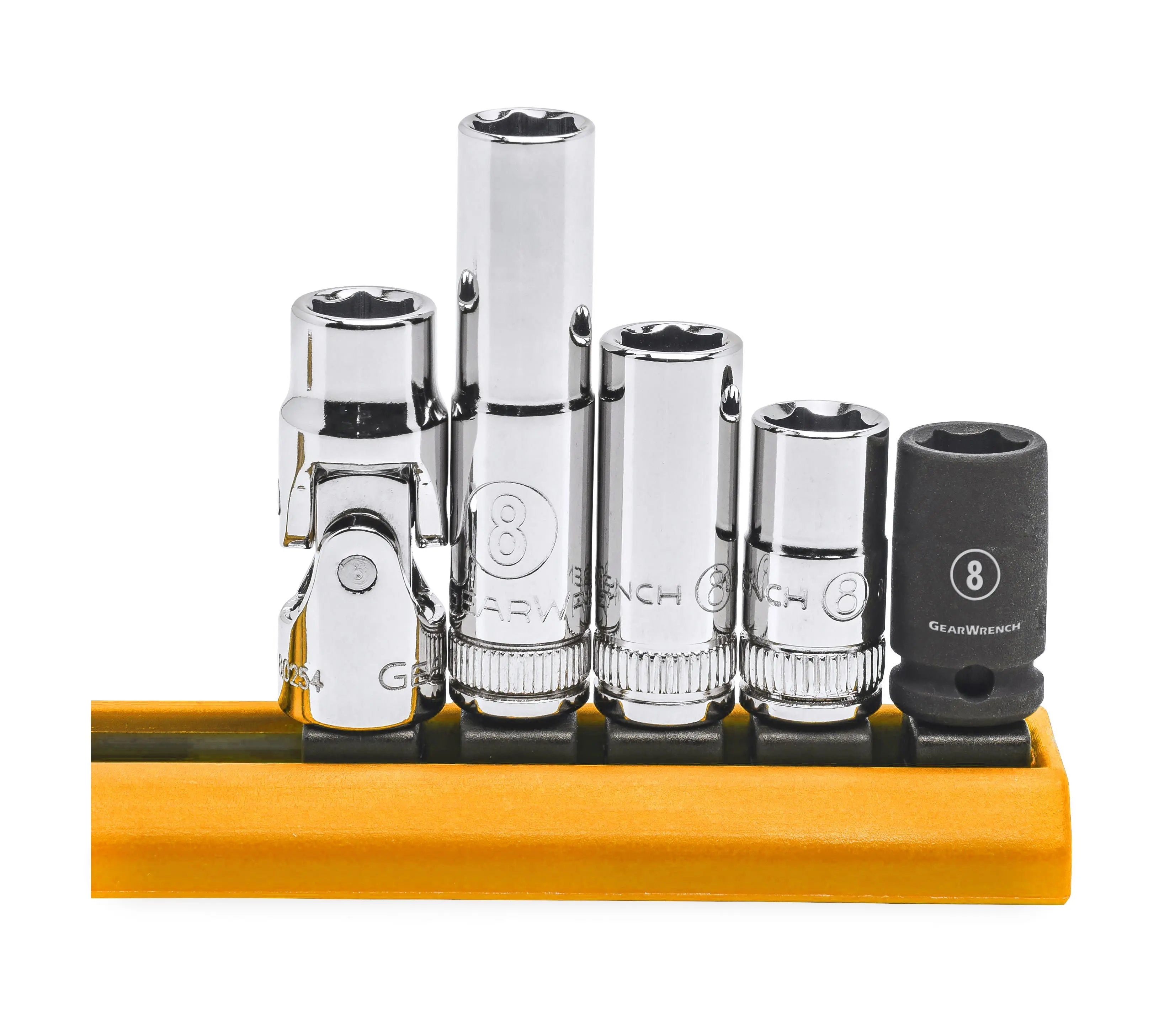 GEARWRENCH 5 Pc. 1/4" Drive 6 Point 8MM Socket Set 80102 GEARWRENCH
