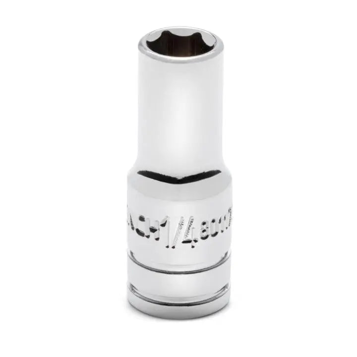 GEARWRENCH 1/4 in Drive 6-Point Mid Length SAE Socket, 1/4 in - GW 80117S-06 Socket GEARWRENCH