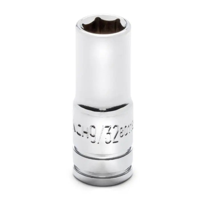 GEARWRENCH 1/4 in Drive 6-Point Mid Length SAE Socket, 9/32 in - GW 80118S-06 Socket GEARWRENCH