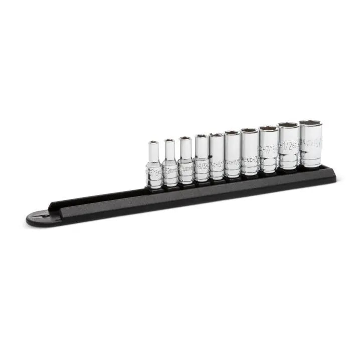 GEARWRENCH Set of 10 1/4 in Drive 6-Point Mid Length SAE Sockets - GW 80305S-06 Socket Set GEARWRENCH