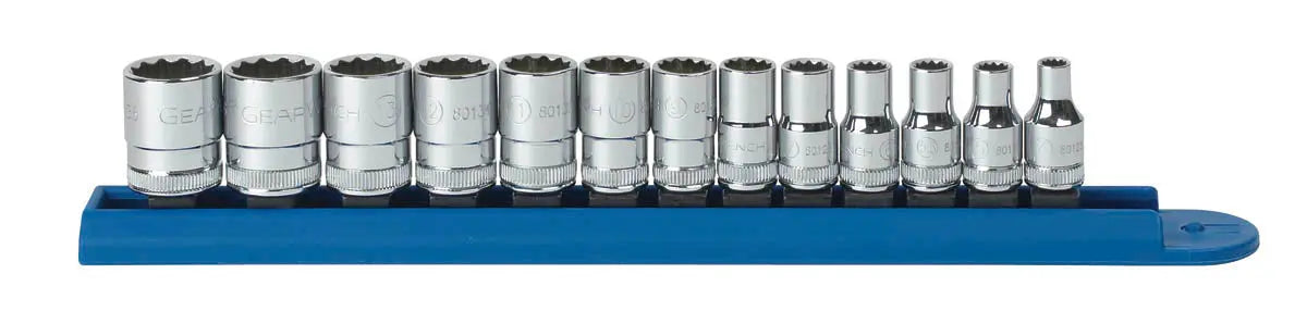 GEARWRENCH 13 Pc. 1/4" Drive 12 Point Metric Standard Socket Set 80306 GEARWRENCH