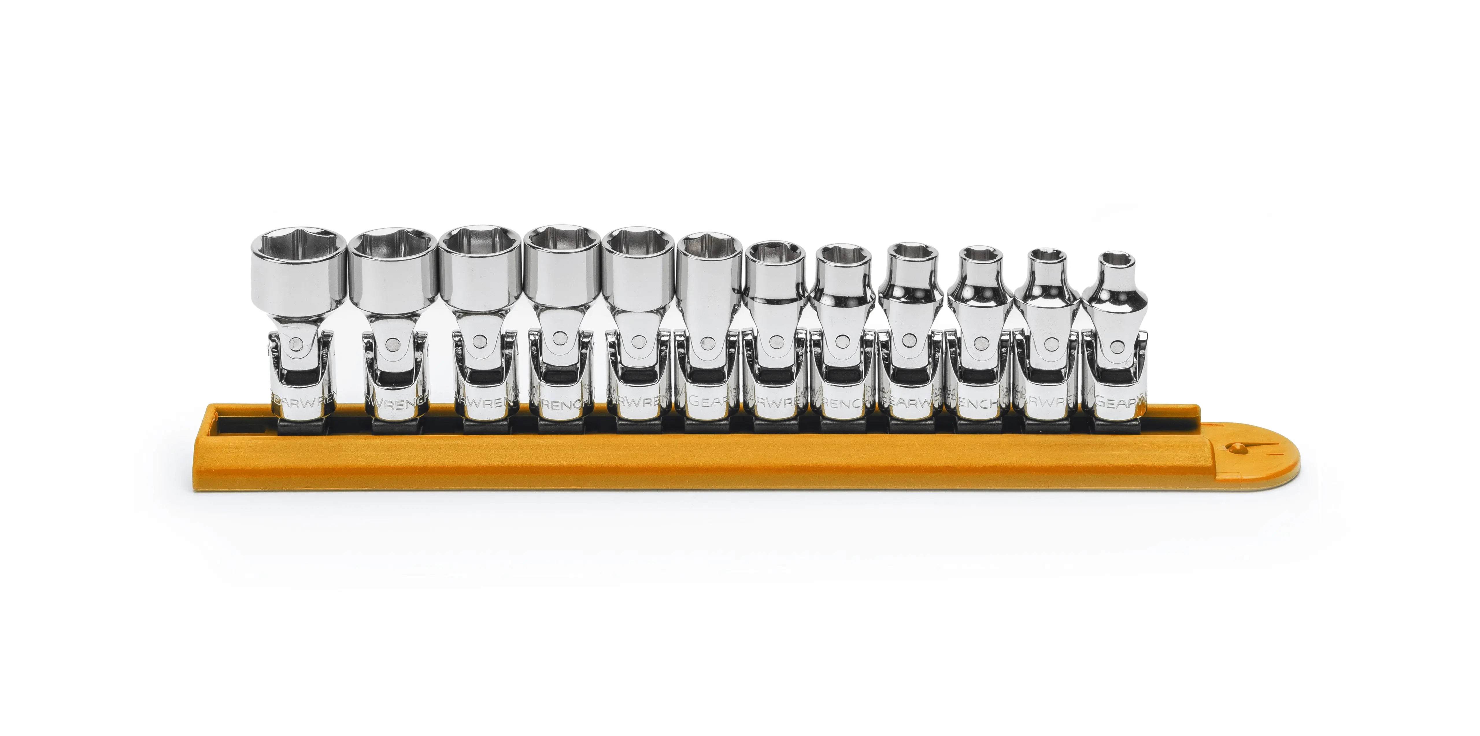 GEARWRENCH 12 Pc. 1/4" Drive 6 Point Metric Flex Socket Set 80311 GEARWRENCH