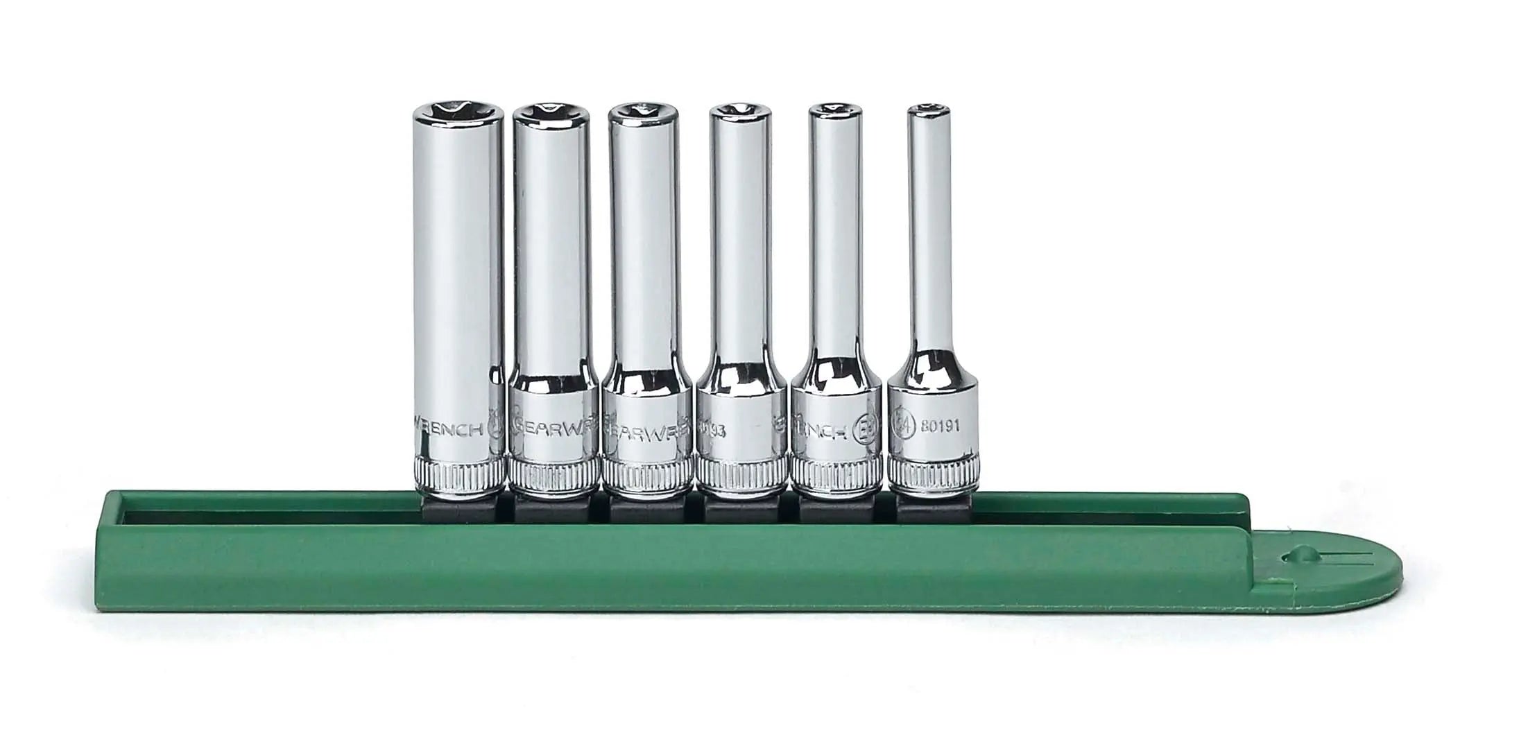 GEARWRENCH 6 Pc. 1/4" Drive External Torx Deep Socket Set 80322 GEARWRENCH