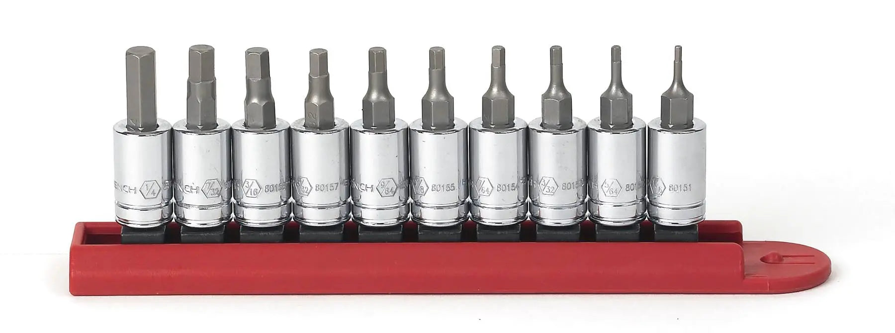 GEARWRENCH 10 Pc. 1/4" Drive SAE Hex Bit Socket Set 80323 GEARWRENCH