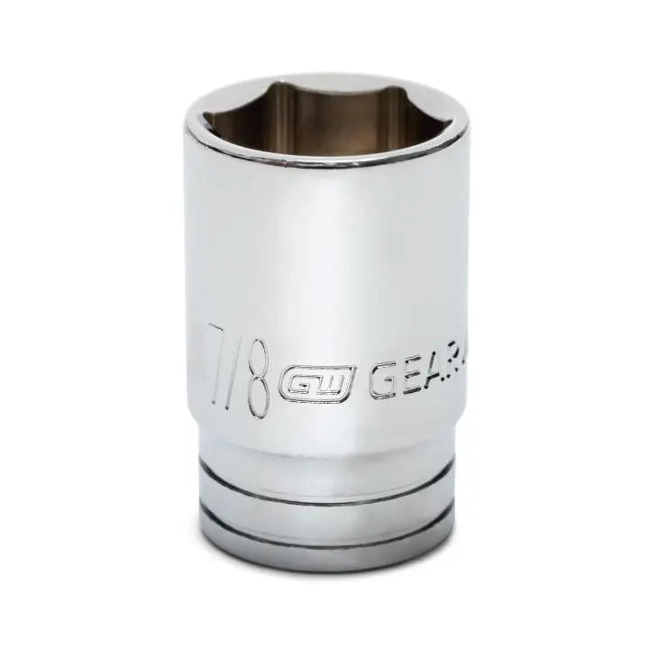 GEARWRENCH 3/8 in Drive 6-Point Mid Length SAE Socket, 7/8 in - GW 80373S-06 Socket GEARWRENCH